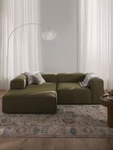 Lego Köşe Koltuk Zeytin Yeşili Bukle