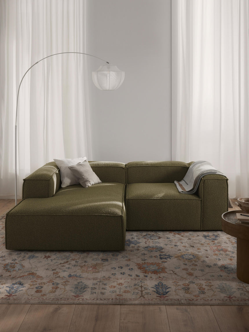 Lego Köşe Koltuk Zeytin Yeşili Bukle