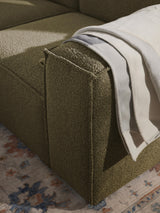 Lego Köşe Koltuk Zeytin Yeşili Bukle