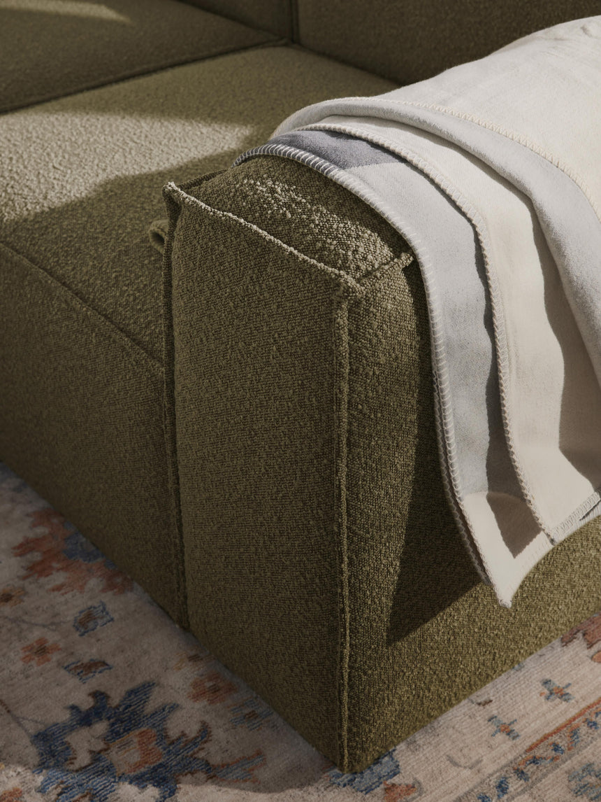 Lego Köşe Koltuk Zeytin Yeşili Bukle