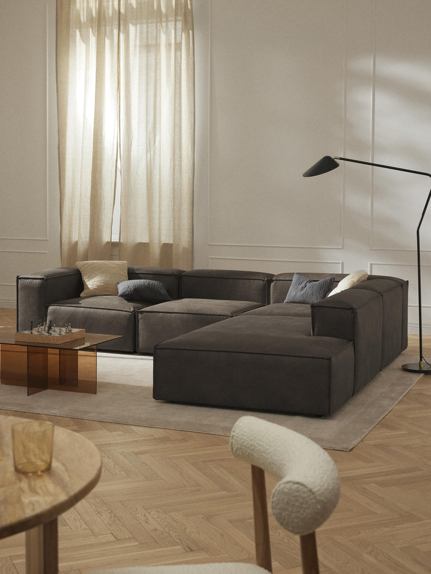 Lego Large Köşe Koltuk Gri Kahve