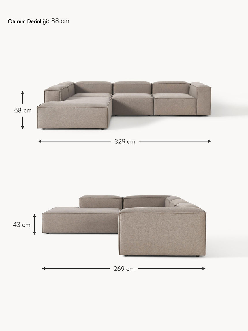 Lego Large Köşe Koltuk Kapuçino