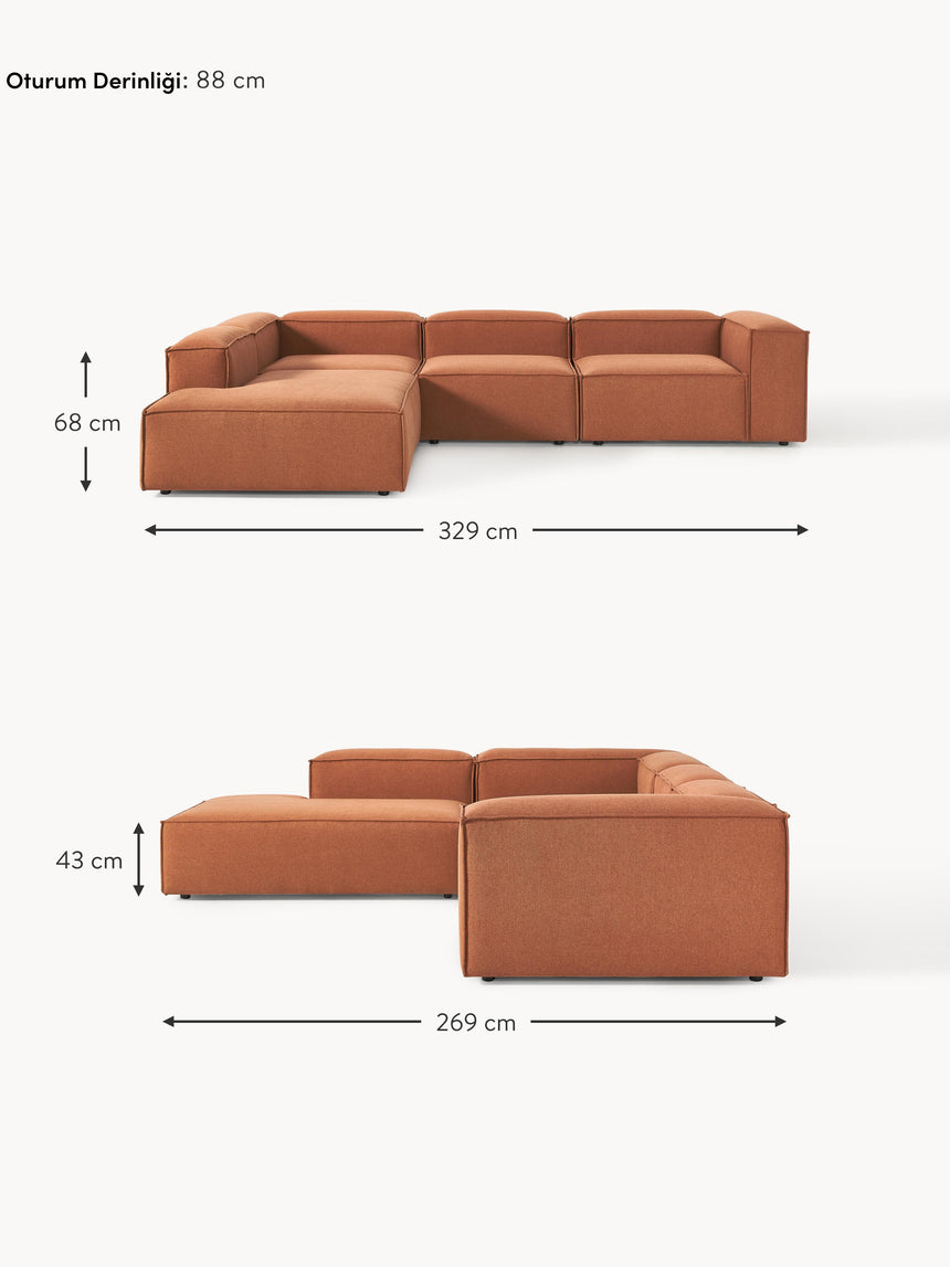 Lego Large Köşe Koltuk Kiremit