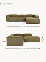 Lego Large Köşe Koltuk Zeytin Yeşili