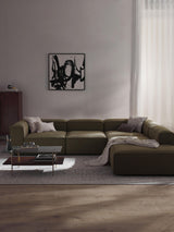 Lego Large Köşe Koltuk Zeytin Yeşili Bukle