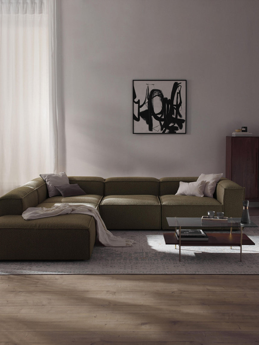 Lego Large Köşe Koltuk Zeytin Yeşili Bukle