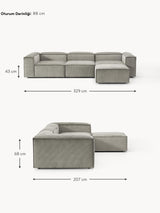 Lego Plus Köşe Koltuk Gri Fitilli