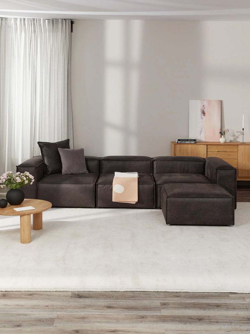 Lego Plus Köşe Koltuk Gri Kahve