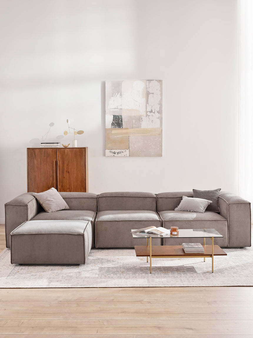 Lego Plus Köşe Koltuk Kahve Fitilli