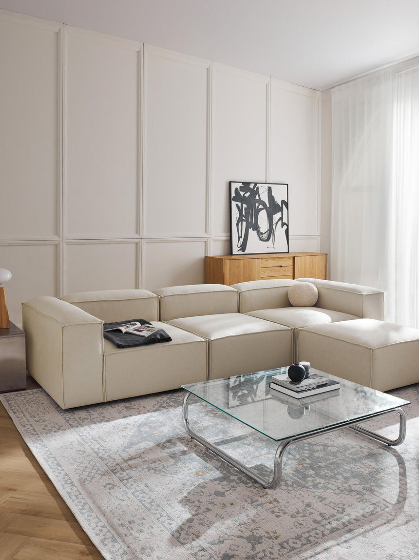 Lego Plus Köşe Koltuk Kırık Beyaz