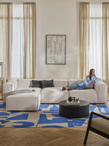 Lego Plus Köşe Koltuk Kırık Beyaz Bukle