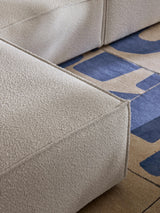 Lego Plus Köşe Koltuk Kırık Beyaz Bukle