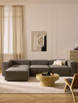 Lego Plus Köşe Koltuk Koyu Gri Bukle