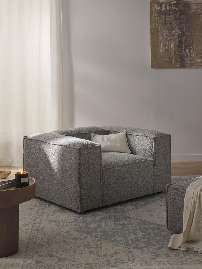 Lego Tekli Koltuk Açık Gri Bukle