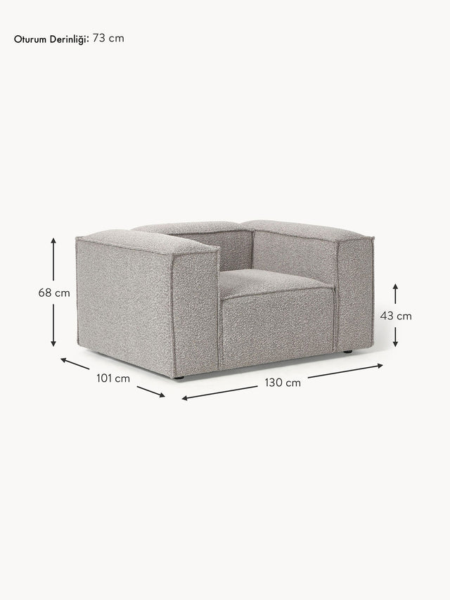 Lego Tekli Koltuk Açık Gri Bukle