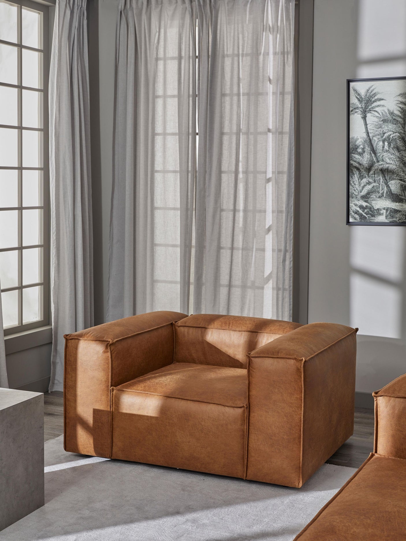 Lego Tekli Koltuk Taba Kahve