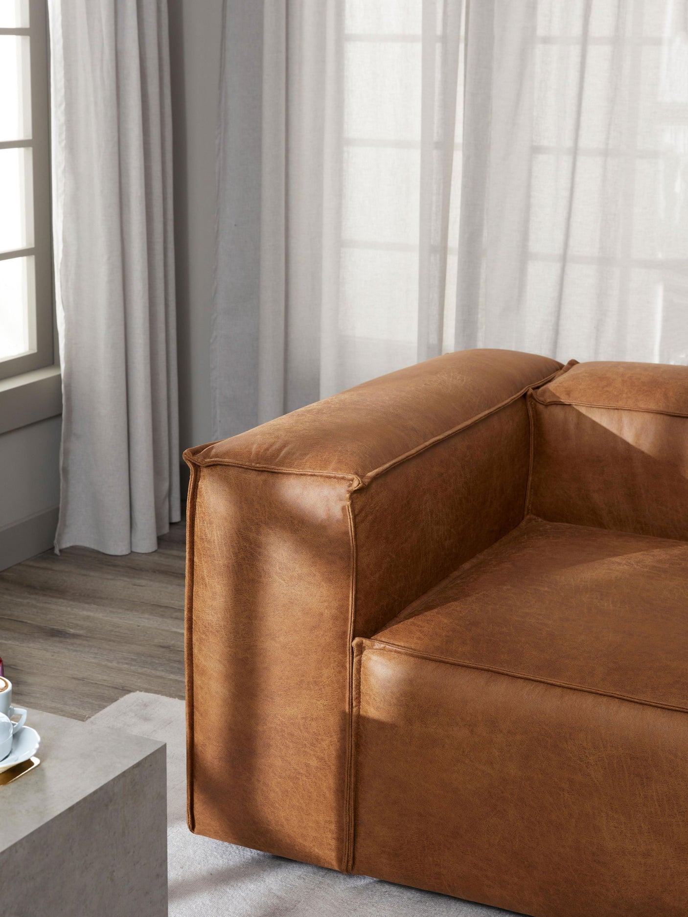 Lego Tekli Koltuk Taba Kahve