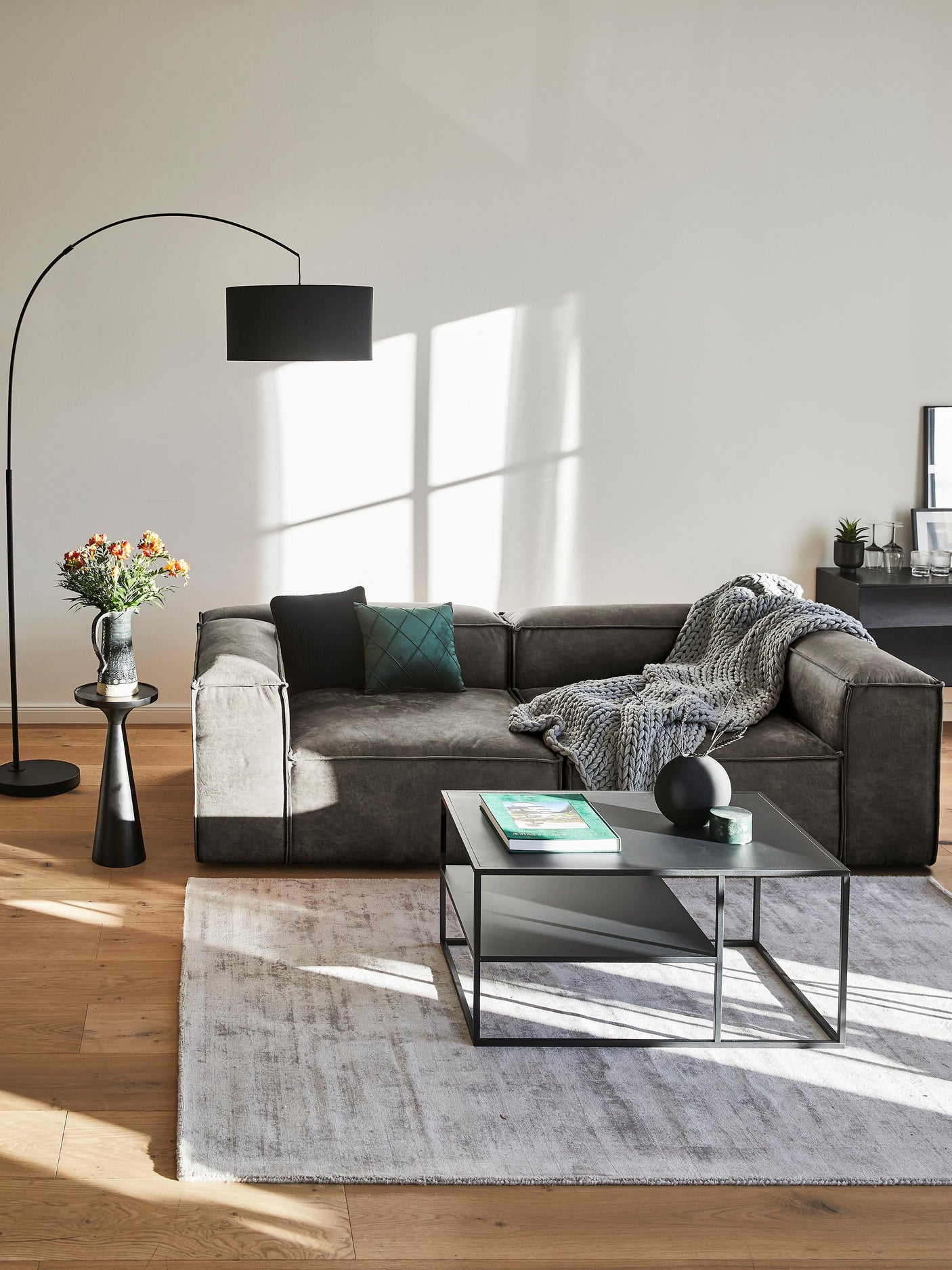 Lego Üçlü Koltuk Gri Kahve