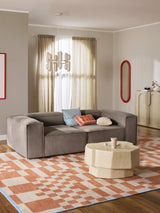 Lego Üçlü Koltuk Kahve Fitilli