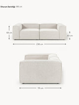 Lego Üçlü Koltuk Kırık Beyaz Bukle