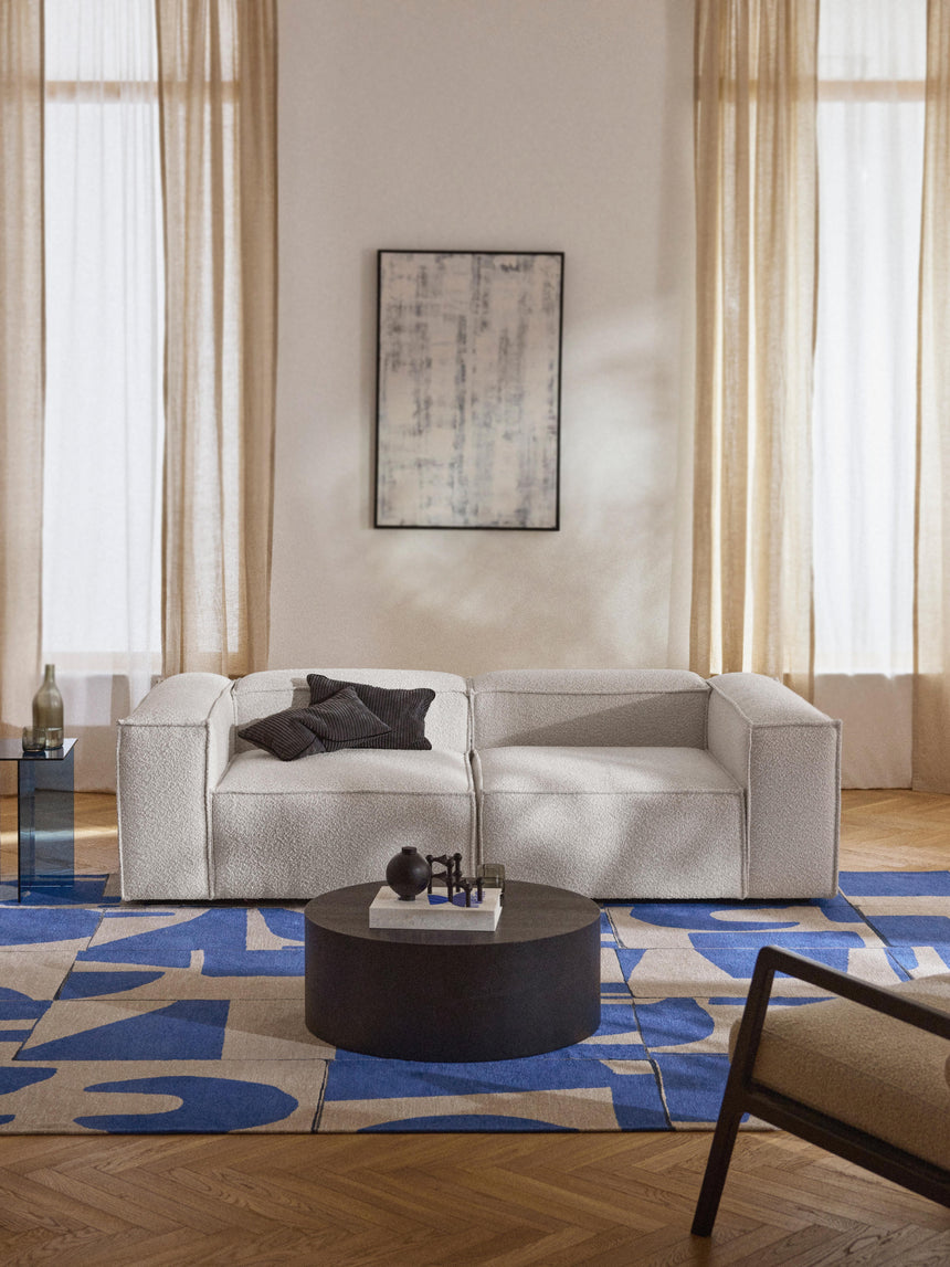 Lego Üçlü Koltuk Kırık Beyaz Bukle