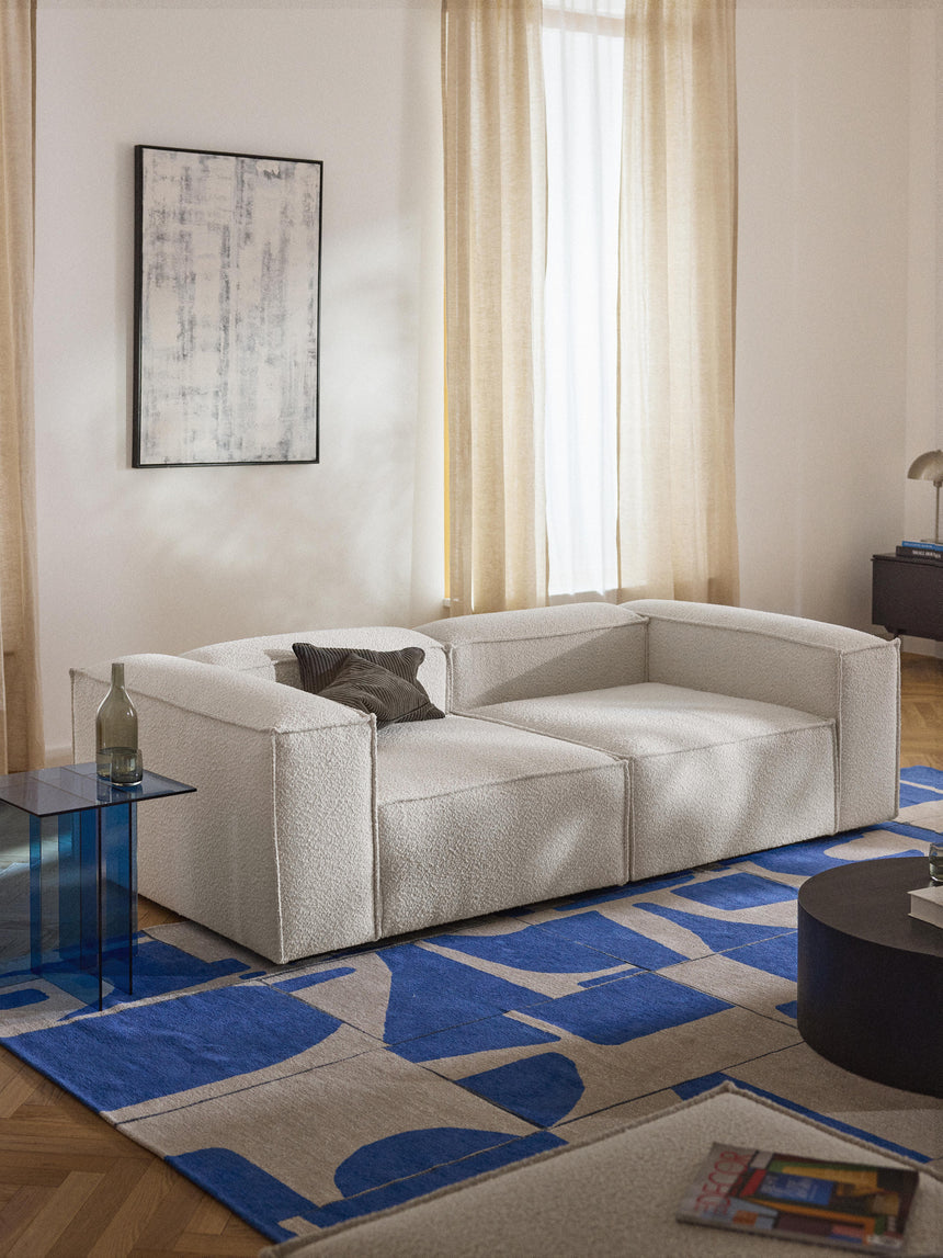 Lego Üçlü Koltuk Kırık Beyaz Bukle