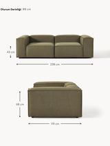 Lego Üçlü Koltuk Zeytin Yeşili