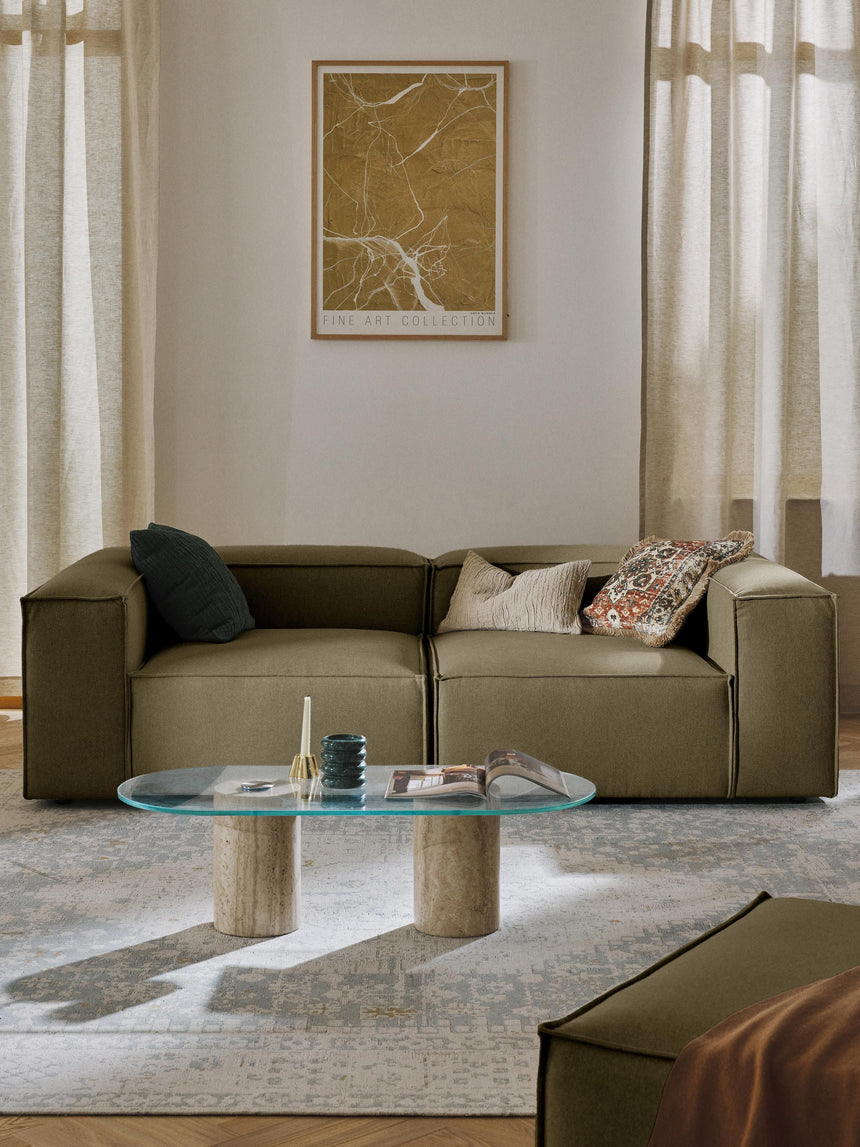 Lego Üçlü Koltuk Zeytin Yeşili