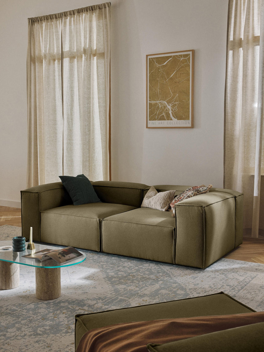 Lego Üçlü Koltuk Zeytin Yeşili