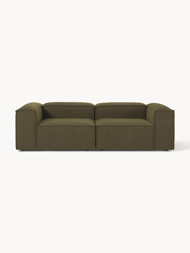 Lego Üçlü Koltuk Zeytin Yeşili Bukle