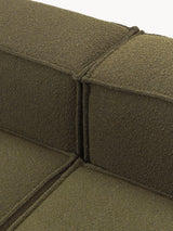 Lego Üçlü Koltuk Zeytin Yeşili Bukle