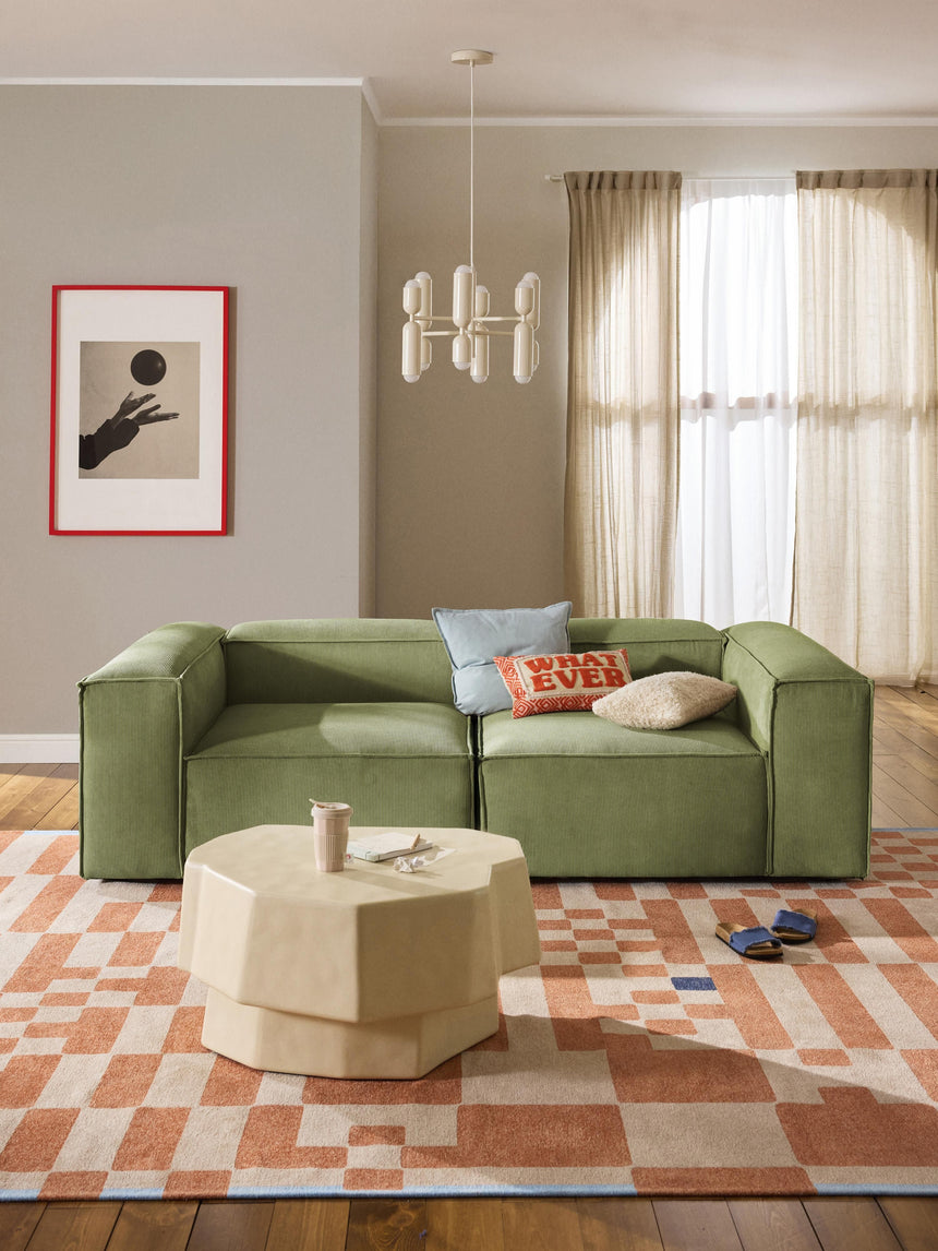 Lego Üçlü Koltuk Zeytin Yeşili Fitilli