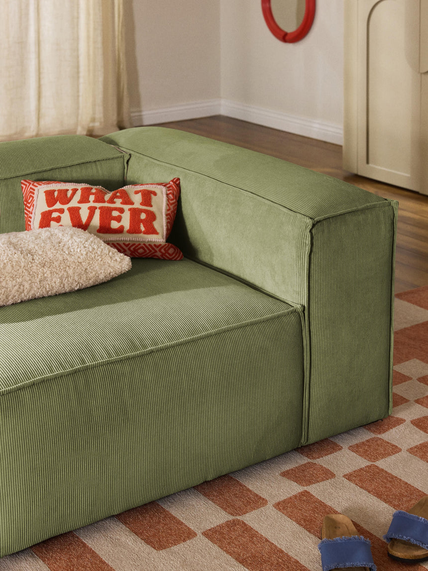 Lego Üçlü Koltuk Zeytin Yeşili Fitilli