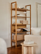 Loft Ahşap Kitaplık Meşe