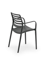 Louise Kollu Polipropilen Sandalye Antrasit