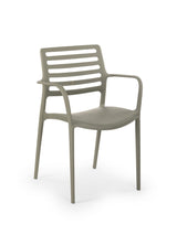 Louise Kollu Polipropilen Sandalye Çimento Grisi