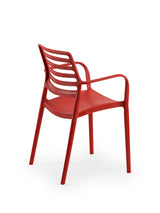 Louise Kollu Polipropilen Sandalye Kırmızı