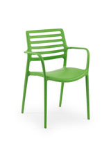 Louise Kollu Polipropilen Sandalye Yeşil