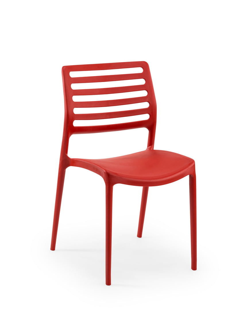 Louise Polipropilen Sandalye Kırmızı