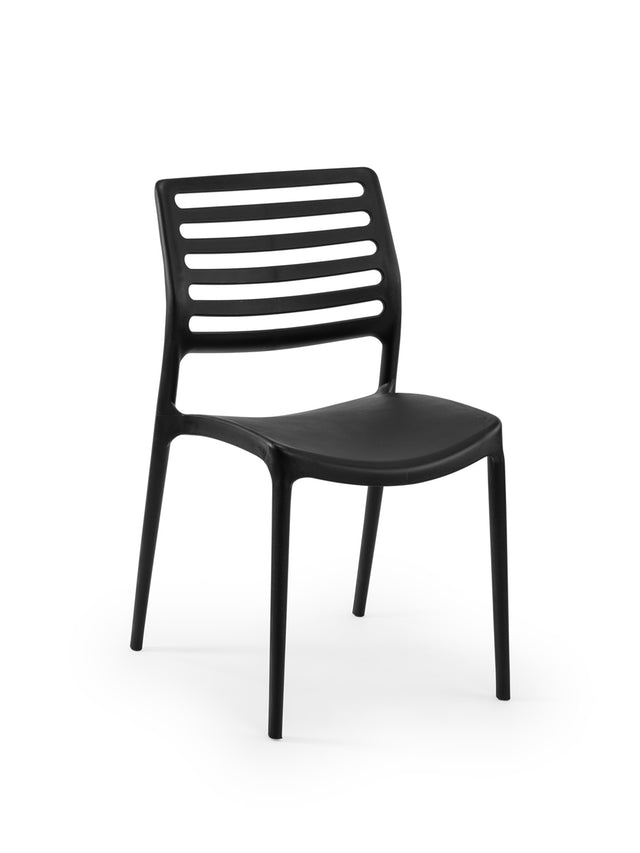Louise Polipropilen Sandalye Siyah