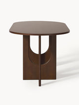 Love Oval Ahşap Yemek Masası Ceviz