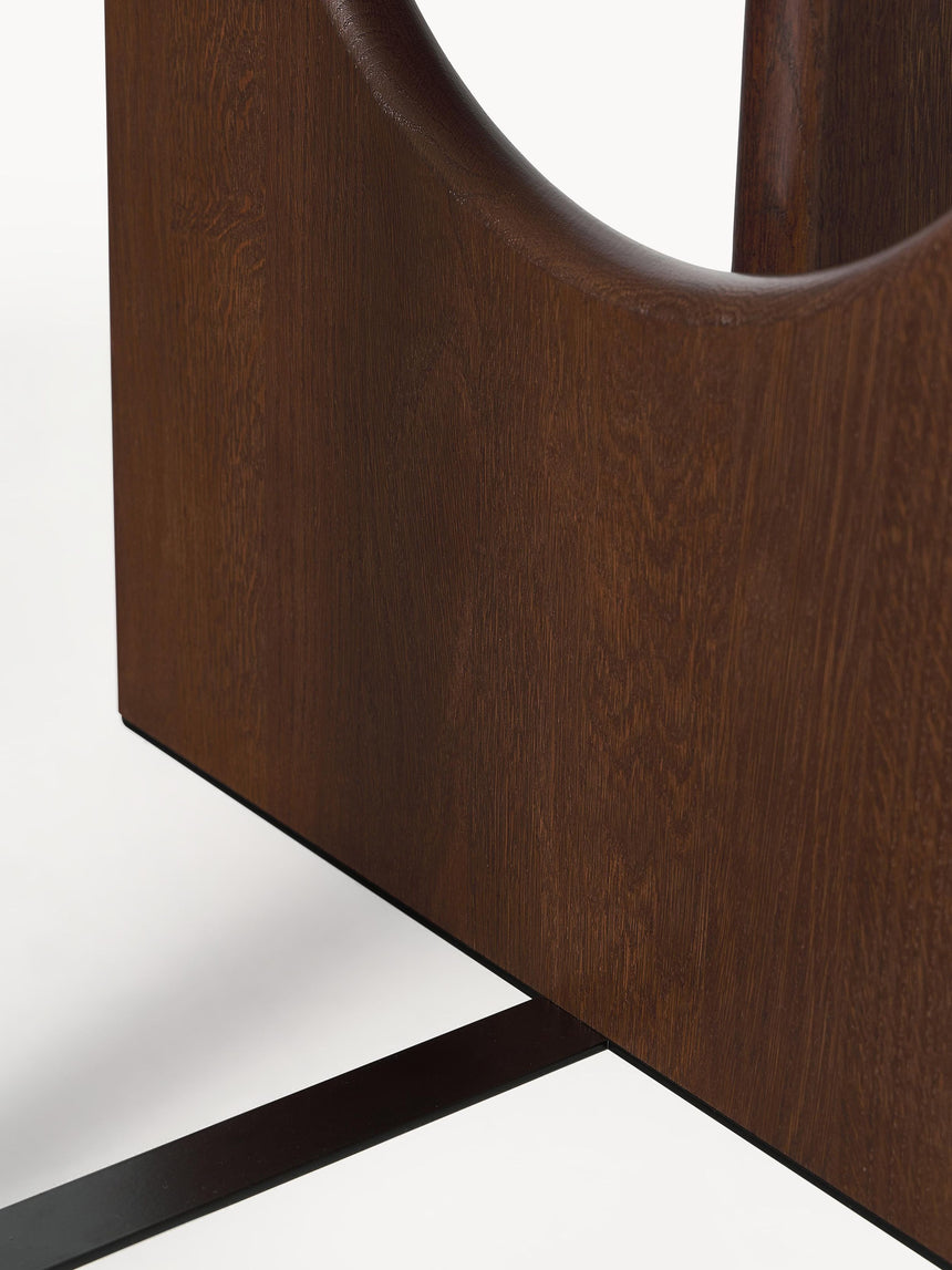 Love Oval Ahşap Yemek Masası Ceviz