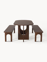 Love Oval Ahşap Yemek Masası Ceviz