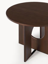 Love Yuvarlak Ahşap Yemek Masası Ceviz