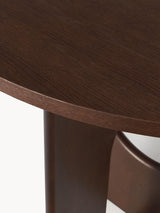 Love Yuvarlak Ahşap Yemek Masası Ceviz