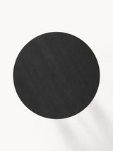 Love Yuvarlak Ahşap Yemek Masası Siyah