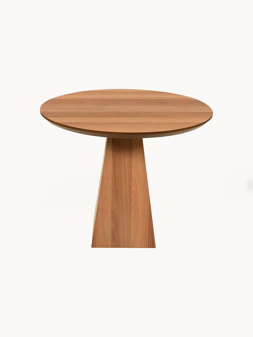 Lucca Yuvarlak Yemek Masası Ceviz Ceviz + Oslo Sandalye Krem Ceviz