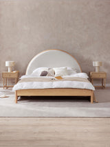 Madam Çift Kişilik Ahşap Karyola Meşe