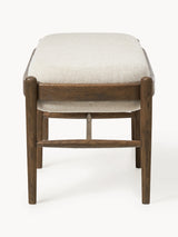 Mara Ahşap Bank Kırık Beyaz Ceviz