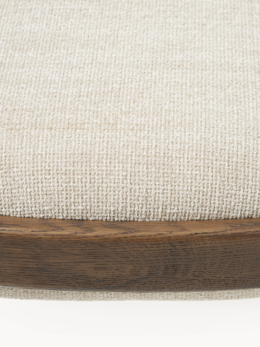 Mara Ahşap Bank Kırık Beyaz Ceviz